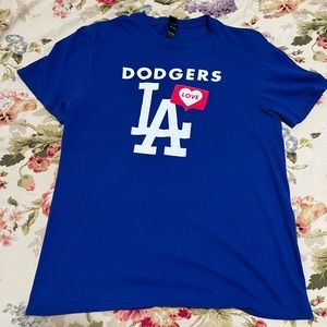 Los Angeles LA Dodgers T Shirt  Size Medium MLB Love LA The Concert Tee District